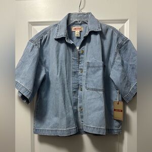 Women Light Blue Denim shirt